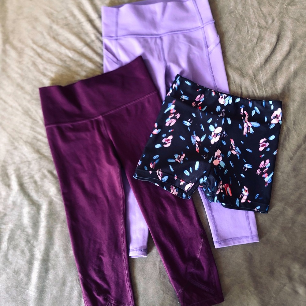 Bloch dance shorts & All in Motion cropped leggings
